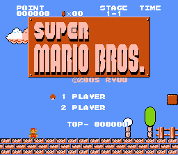 S-Cay Mario Title Screen